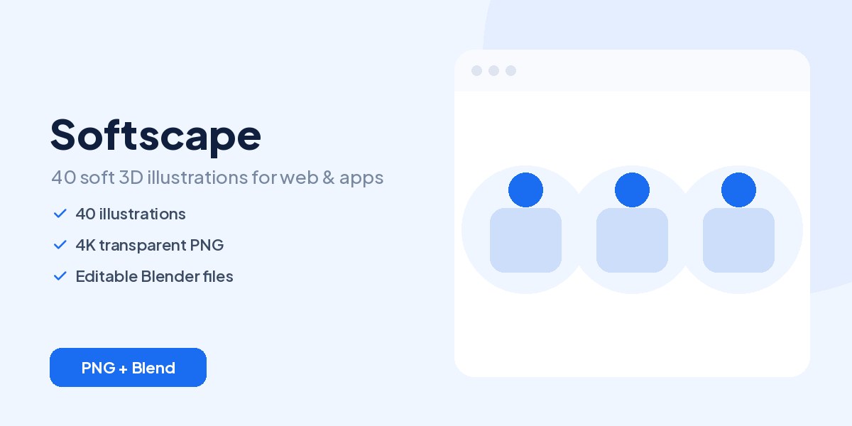 Softscape - 3D Illustration Pack